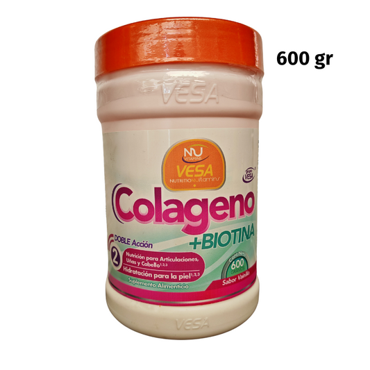 🧴 Colágeno Hidrolizado + Biotina – Belleza y Bienestar desde el Interior (600g)